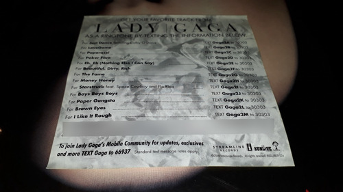 Lady Gaga The Fame Lp Vinilo Doble Usa 2008 Impecable (Usado)