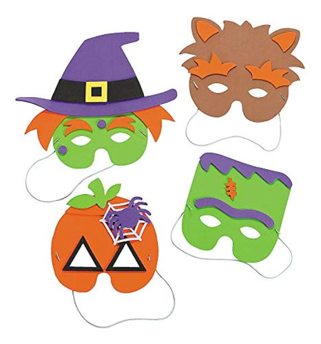 Halloween Mask Craft Kit - Artesanía Para Niños - Sombreros 