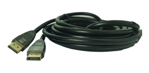 Cabo Displayport 1.4 Plugs Dourados 8k De 5 Metros - 32gbps