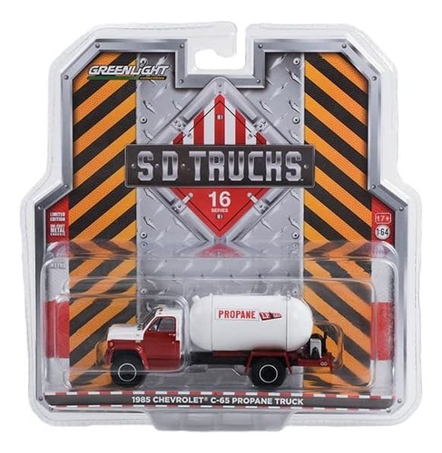 Greenlight 1-64 1985 Camion Chevrolet C-65 Pipa De Gas Blanco