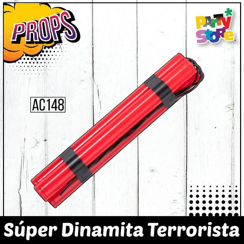 Dinamita Tnt Plastico Halloween Cotillon Disfraz Gangster