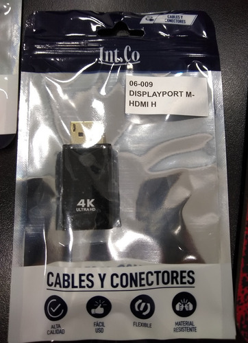 Imagen 4 de 5 de Adaptador Displayport Macho A Hdmi Hembra Display Port