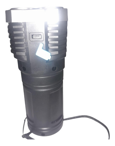 Linterna Led De 4 Luces Con Luz Lateral Cob, Recargable Usb