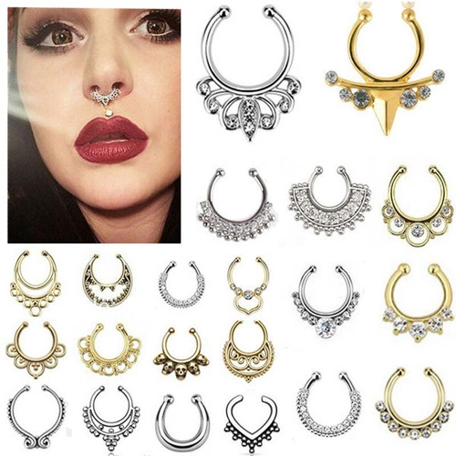 Septum Fake Pircing Nariz Falso