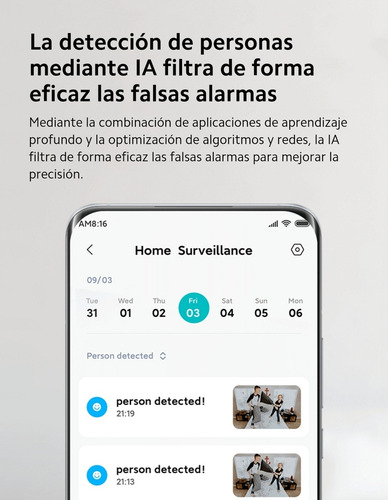 Camara Ip Wifi Xiaomi Mi Home Security C300 2k Wifi 360º