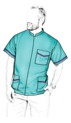 Moldes  Chaqueta Blusa De Trabajo Hombre