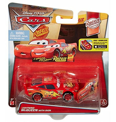 Disney/pixar Cars Lightning Mcqueen Con La Señal Vehículo