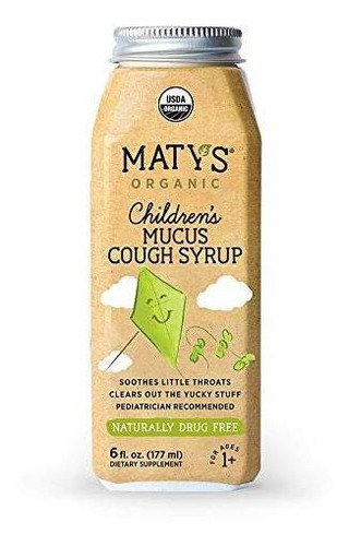 Jarabe Para La Tos Matys Orgánica Childrens Moco 6 Fl Oz Thi