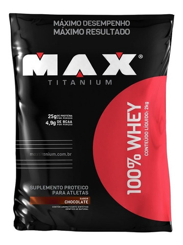 100% proteína de suero de leche 2 kg (sc) sabor a fruta y vitamina Max Titanium