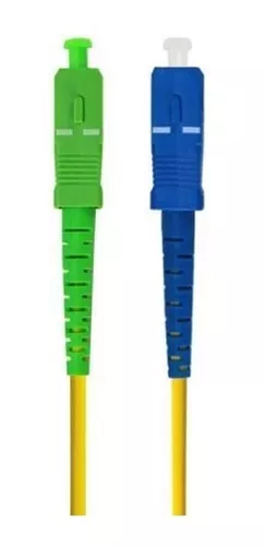 Cable Fibra Optica Telmex Sc/apc Sc/upc Conecto Azul Y Verde