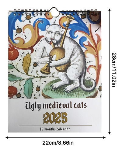 Calendario De Gatos Medievales Extraños 2025 Calendario De G
