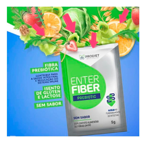 Enterfiber Prebiotic Sache 5g Unidade - Prodiet - Sem Sabor