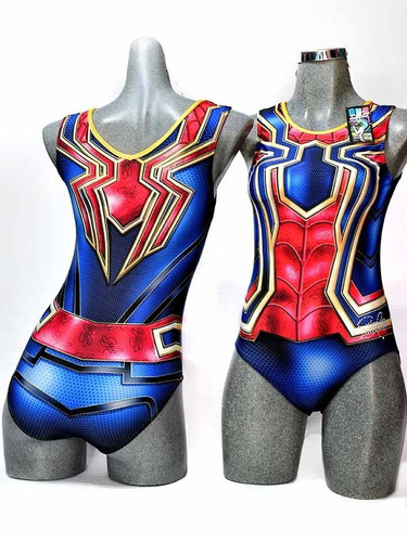 Imagen 1 de 2 de Leotardo Gimnasia Niña Dama Iron Spider Leotardo Héros