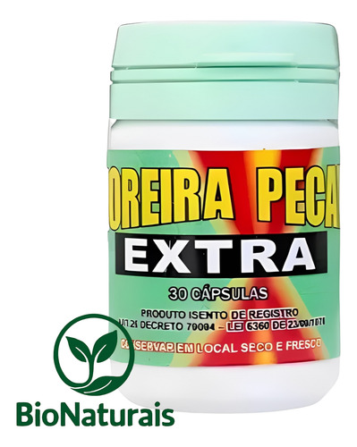 Kit 5 Frascos Moreira Pecan Extra 30 Cápsulas Nutricional Sem Sabor