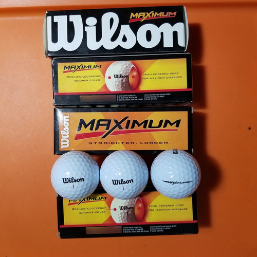 Pelotas De Golf Wilson Maximun 3 Unidades