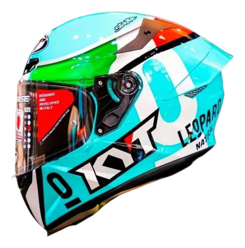 Capacete Kyt Tt Course Dalla Porta Leopard Lorenzo