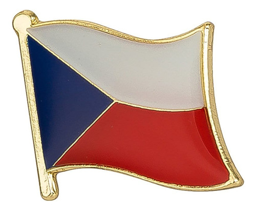 Pin Metalico Broche Bandera Republica Checa Pasaporte Viaje