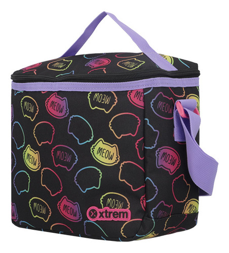Pack Mochila Con Ruedas Xtrem Run 5xt Gato Negro