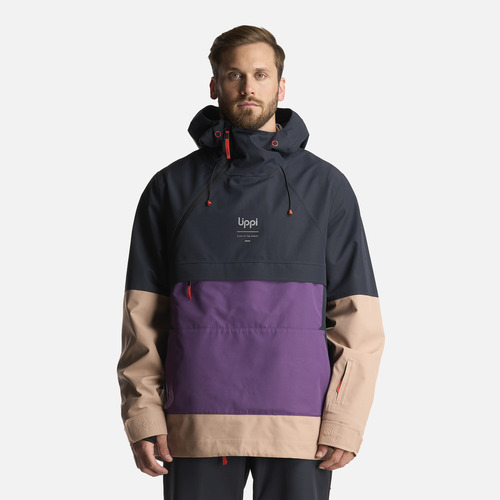 Chaqueta Hombre Black Hill 14 Zip B-dry Jacket Morado Lippi