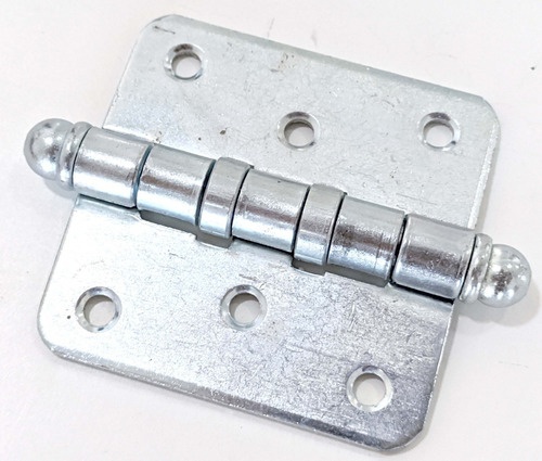 Imagen 5 de 10 de Bisagras Munision 75 X 75 X 2.5mm Zincado Azul Reforzada X10