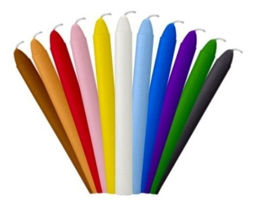 Imagen 1 de 1 de Velas Colores Surtidas Pack De 60 /  Lamanoworld