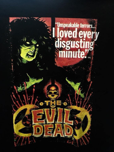 Evildead - Pelicula Cine De Culto - Polera- Cyco Records