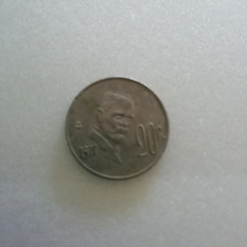 Moneda De 20 Centavos De 1977