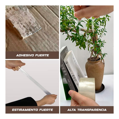 Cinta Embalaje 100 Yardas X24 Adhesivo Resistente Multiusos