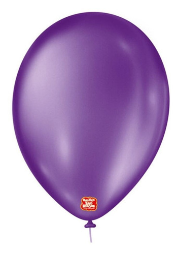 Balões/bexiga São Roque Nº 9 Cintilante C/50un 3 Pacotes Cor Violeta