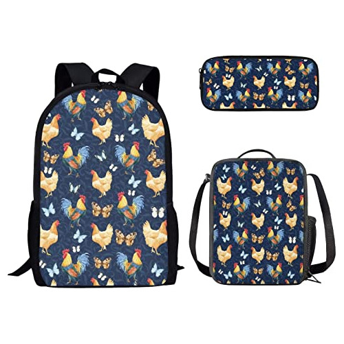 Mochila Para Doginthehole Con Estampado De Pollo