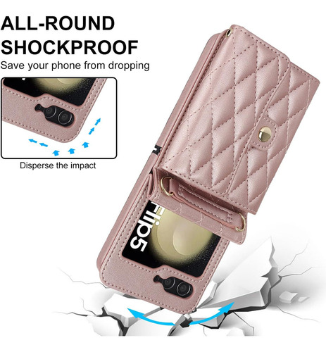 Funda Tipo Billetera Cruzada For Samsung Galaxy Zflip 3/4/5