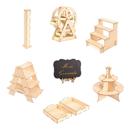 Imagen 1 de 8 de Kit Candy Bar Para Mesa De Dulces Cupcakes #17
