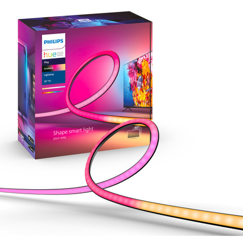 Tira De Luz Inteligente Tv Hue Play Philips Gradient Lightstrip 55 Color de la luz RGB