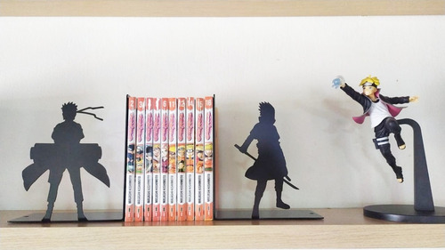 Imagen 8 de 8 de Sujeta Libros Naruto Y Sasuke Decometal Gv