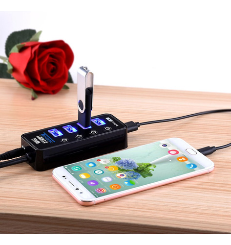 Concentradores Usb Tendak Cp-029-bk-vc Negro