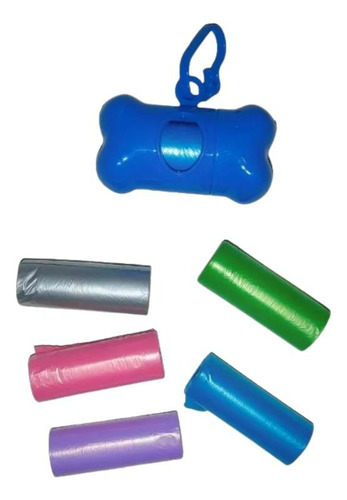 Dispensador Con 40 Bolsas Desechables Heces Perro