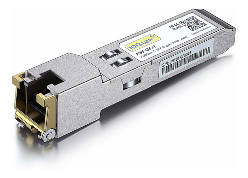 G Sfp Base Copper To Rj Para Ubiquiti Uf Mikrotik Netgear