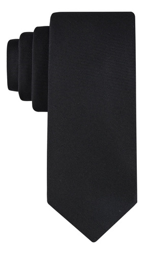Corbata Calvin Klein Negra De Poliéster Y Seda Para Hombre