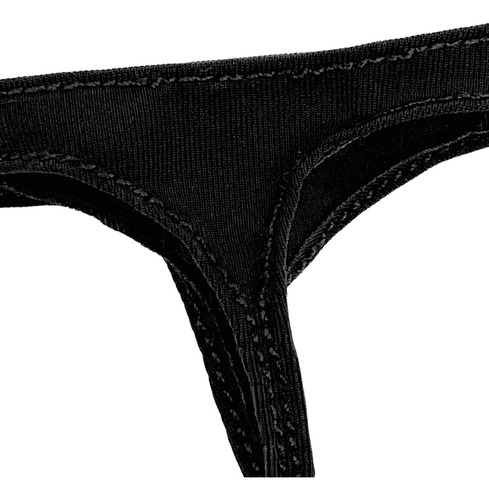 6 Lencería Breve Para Mujer A Escala 1:6 Cosida Negro