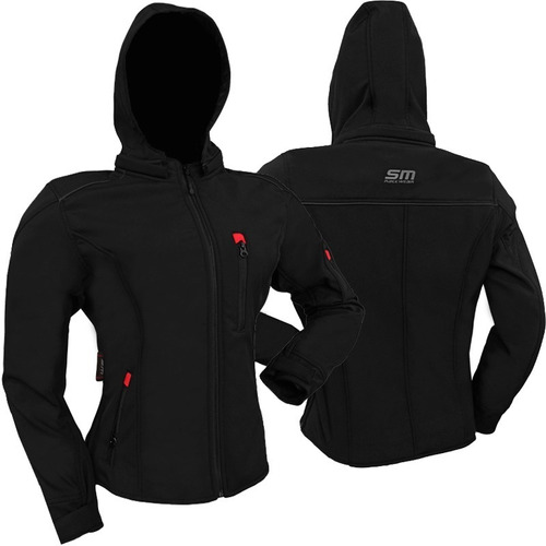 Chaqueta Protección Moto Mujer Semi Impermeable Termica