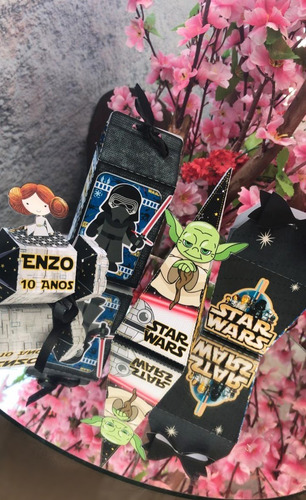 Kit Personalizados Star Wars - 40 Itens
