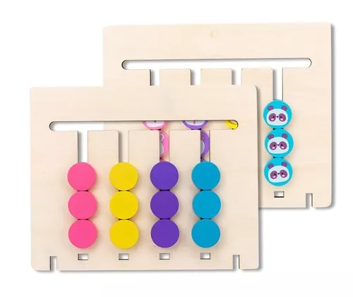 Montessori brinquedo sobreposição cartão lógica jogo jogos de