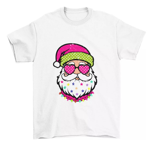 Playera Navideña Santa Claus Luces Navidad Regalo Hombre M1