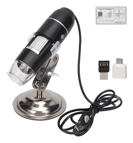 Microscopio Digital 0x - 200x Usb 8 Luces Led Blancas