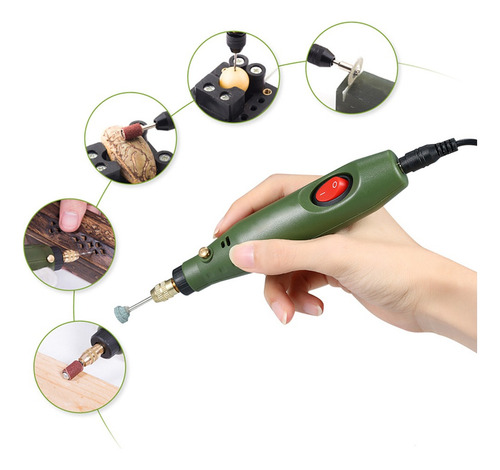 Mini Taladro Eléctrico Amoladora Diy C Epoxi Kit
