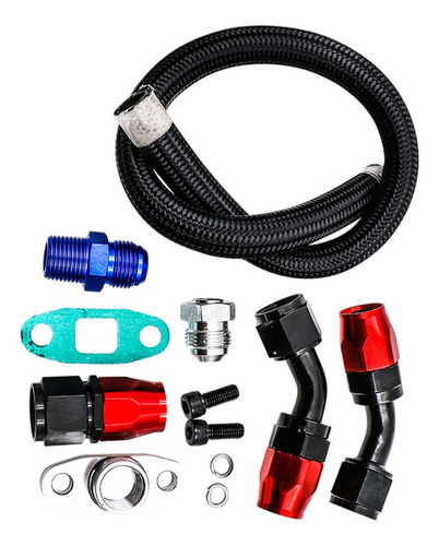 Turbo Oil Drain Return Line Kit De Alimentación Odl01 Negro