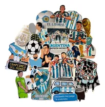 Comprar Etiquetas Sticker Seleccion Argentina X22 Termo Compu Fundas