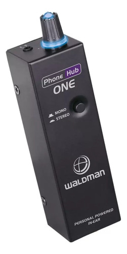 Amplificador P/ Fone De Ouvido 1 Saída Phone Hub One Waldman Cor Preto Potência De Saída Rms 0 W 2 Pilhas Aaa
