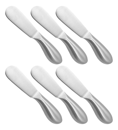 Set De 6 Esparcidores De Queso, Acero Inoxidable, Multiusos,