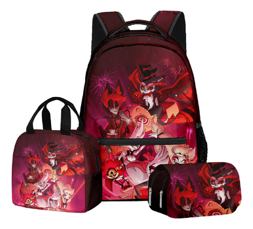 S 3pcs Hazbin Hotel Traje De Mochila Nuevo Mochilas